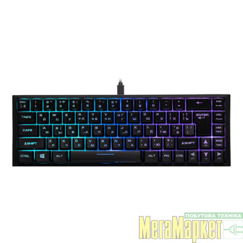 клавіатура 2E KG350 RGB USB Black (2E-KG350UBK) МегаМаркет