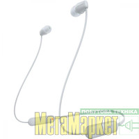 Навушники з мікрофоном Sony WI-C100 White (WIC100W.CE7) МегаМаркет