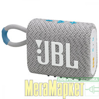 Портативні колонки JBL Go 3 Eco White (JBLGO3ECOWHT) МегаМаркет