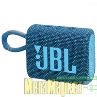 Портативні колонки JBL Go 3 Eco Blue (JBLGO3ECOBLU) МегаМаркет