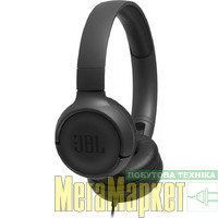 Навушники з мікрофоном JBL Tune 500 Black (JBLT500BLK) МегаМаркет