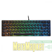 Клавіатура 2E KG345 RGB 68key USB Transparent (2E-KG345TR) МегаМаркет