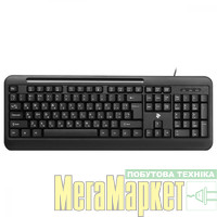 Клавіатура 2E KM1040 USB Black (2E-KM1040UB) МегаМаркет