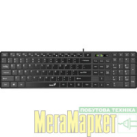 Клавіатура Genius SlimStar 126 USB Black Ukr (31310017407) МегаМаркет