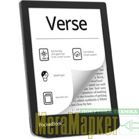 Електронна книга з підсвічуванням PocketBook 629 Verse Mist Grey (PB629-M-CIS) МегаМаркет