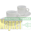 чашка для кави KELA Набір чашок з блюдцем для еспресо KELA Mattia. 4 предмета. білий (12748) МегаМаркет