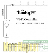 Контролер Twinkly Pro IP65 WiFi IP65, 1-2х250 ламп (TWPRO400WRLP-BEU) МегаМаркет