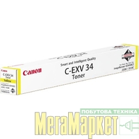 Тонер для принтера Canon C-EXV34 Yellow (3785B002AA) МегаМаркет