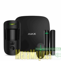 Комплект GSM сигнализации Ajax StarterKit черный МегаМаркет