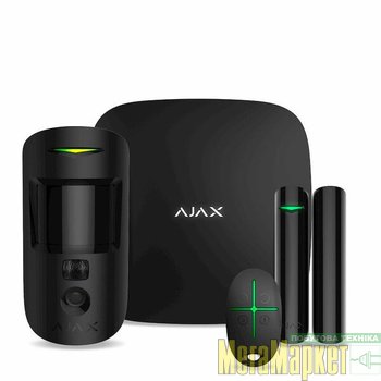 Комплект GSM сигналізації Ajax StarterKit чорний МегаМаркет