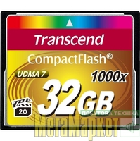 Карта памяти Transcend 32 GB 1000X CompactFlash Card TS32GCF1000 МегаМаркет
