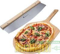 Набір піццемейкера Bergner MasterPro Pizza oven, 2 предмета, ніж та дошка (BGKIT-0046) МегаМаркет